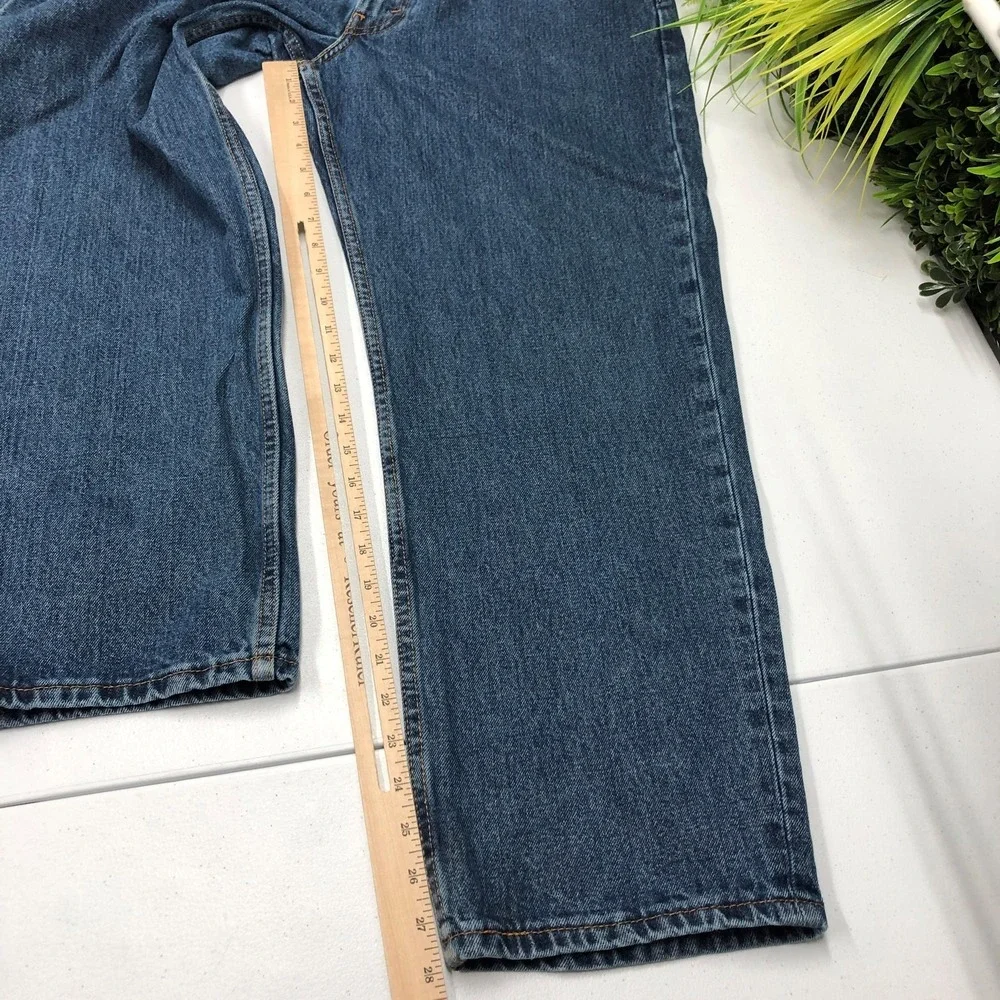 Levis 550 Jeans Mens 36x29 Blue Medium Wash Relaxed Tapered Denim High Rise Norm